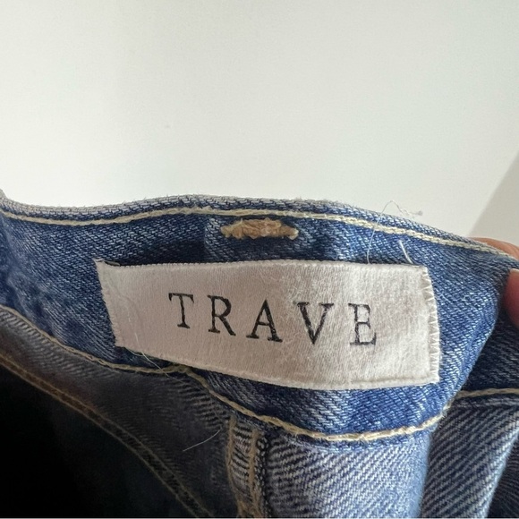 TRAVE Audrey Cropped Wide-Leg Jeans Size 27 - Picture 4 of 7